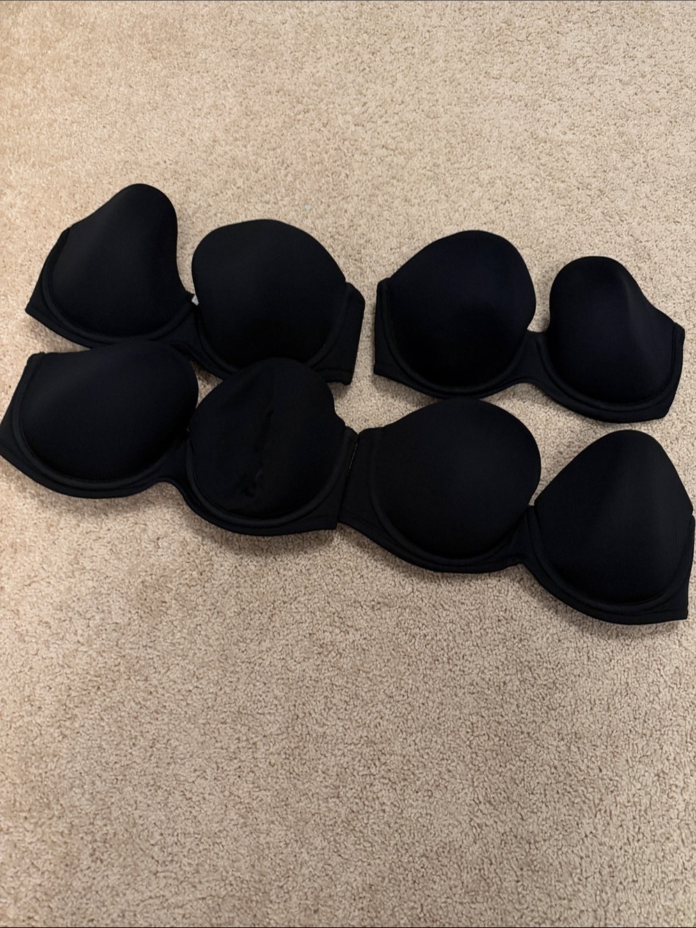 Wacoal Black Strapless Molded Cup Bra -4